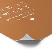 MIA Boho Terracotta Liefde is Zoet Neem een Trakta Poster (Hoek)