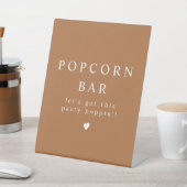 MIA Boho Terracotta Popcorn Bar Party Poppin' Reclamebord Met Voetstuk (Insitu)