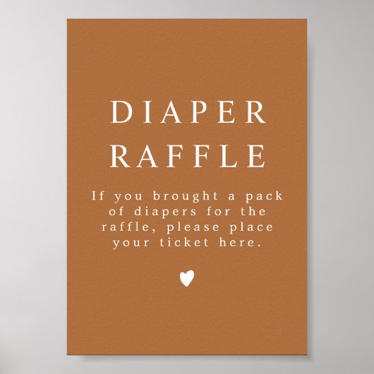 MIA Boho Terracotta verbrand Oranje diapluier Raff Poster (Voorkant)