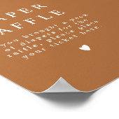 MIA Boho Terracotta verbrand Oranje diapluier Raff Poster (Hoek)