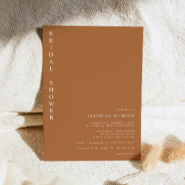 Mia - Boho verbrand Oranje minimalistisch Vrijgeze Kaart