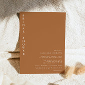 Mia - Boho verbrand Oranje minimalistisch Vrijgeze Kaart