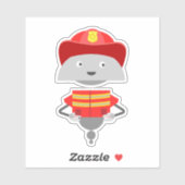 Mia brandweerman sticker (Vel)