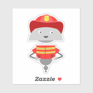 Mia brandweerman sticker