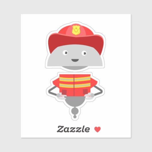 Mia brandweerman sticker (Vel)