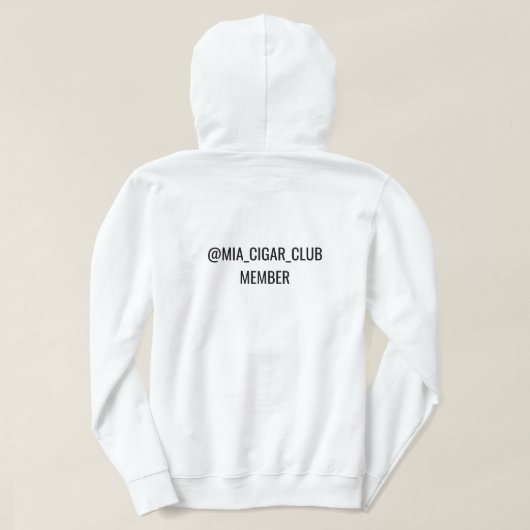 @MIA_CIGAR_CLUB Hoodie (Design achterkant)