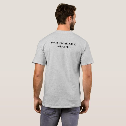 MIA Cigar Club Member T-shirt (Achterkant volledig)