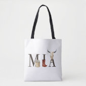 Mia cowboy meisje, Westerne cowgirls, cowboy meisj Tote Bag (Voorkant)