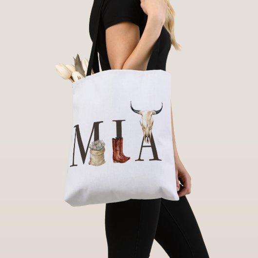 Mia cowboy meisje, Westerne cowgirls, cowboy meisj Tote Bag (Dichtbij)