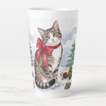 Mia de Festieve Kat met Kerstversiering