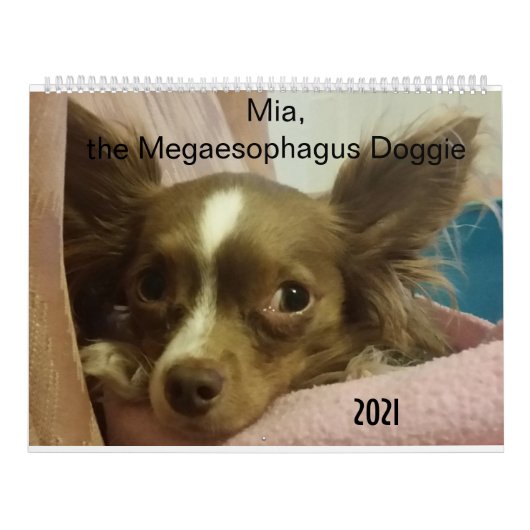 Mia de Megaesophagus Doggie 2021 Agenda Kalender (Hoes)