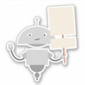 Mia-demonstrant Sticker (Voorkant)