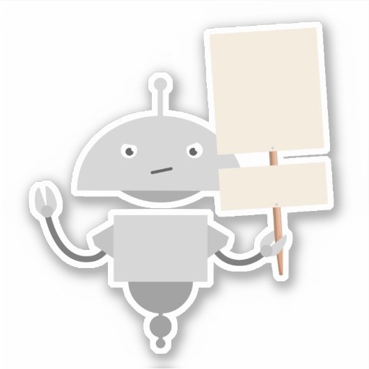 Mia-demonstrant Sticker (Voorkant)