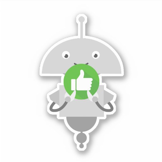 Mia duimen omhoog sticker (Voorkant)