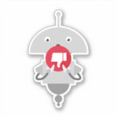 Mia duimen-omlaag sticker (Voorkant)