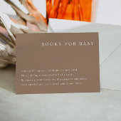 MIA Earth Tone Baby shower Books for Baby Kaart