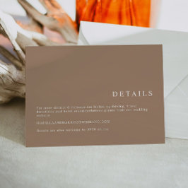 MIA Earth Tone Taupe Minimalist Boho Details Kaart