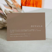 MIA Earth Tone Taupe Minimalist Boho Details Kaart