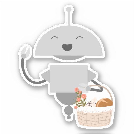 Mia geschenkmand sticker (Voorkant)