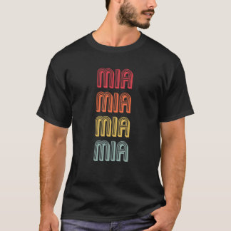 MIA Geschenknaam Gepersonaliseerde Retro Vintage 8 T-shirt