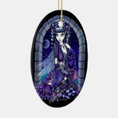 "Mia" Gothic Victoriaans Cat Fairy Ornament (Rechts)