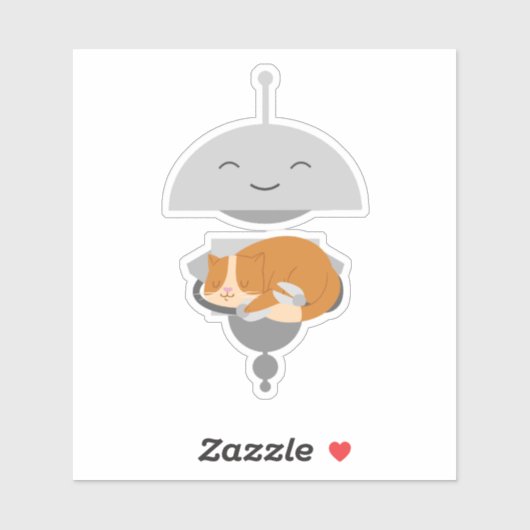 Mia holding cat sticker (Vel)