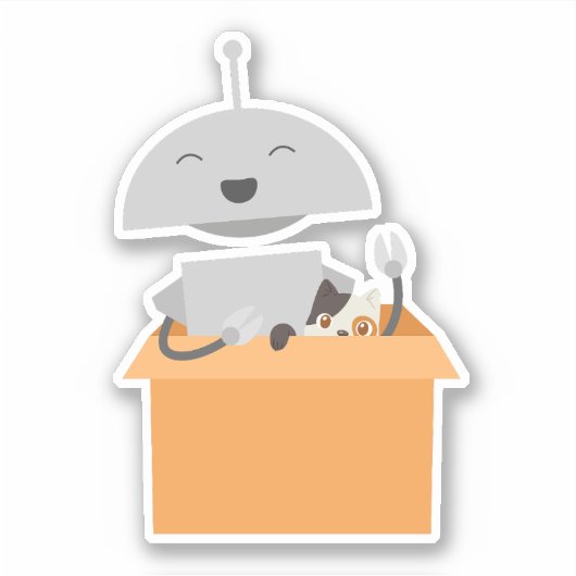 Mia in doos sticker (Voorkant)