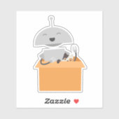 Mia in doos sticker (Vel)