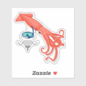 Mia-inktvis Sticker (Vel)