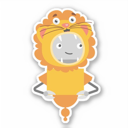 Mia lion sticker (Voorkant)