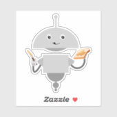 Mia maakt toast sticker (Vel)