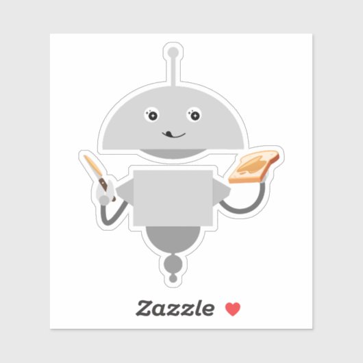 Mia maakt toast sticker (Vel)