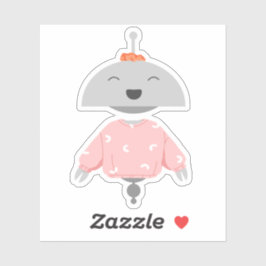 Mia met een Scrunchie Sticker