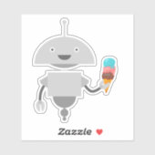 Mia met ijs sticker (Vel)