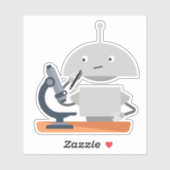 Mia-microscoop Sticker (Vel)