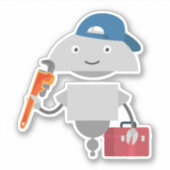 Mia monteur 2 sticker (Voorkant)