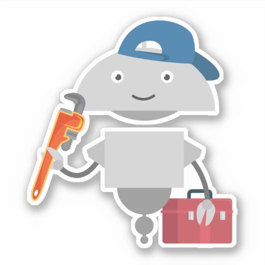 Mia monteur 2 sticker (Voorkant)