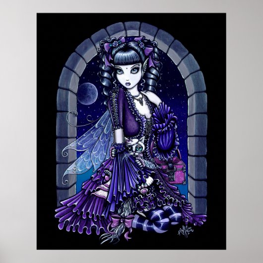 "Mia" Moon Faery Poster (Voorkant)