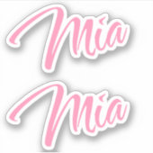 Mia naam x2 sticker (Voorkant)
