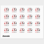 MIA NOI MINOR WIFE in Thai Language Script Ronde Sticker (Vel)