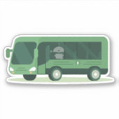 Mia op bus sticker (Voorkant)