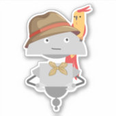 Mia papegaai sticker (Voorkant)