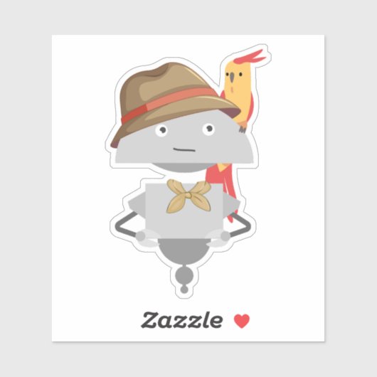 Mia papegaai sticker (Vel)