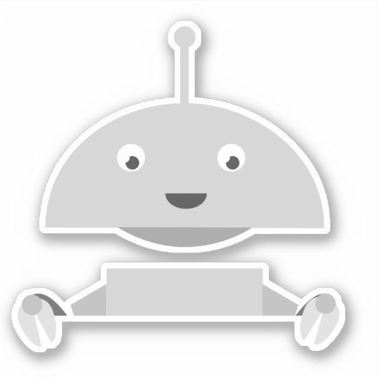 Mia peeking sticker (Voorkant)