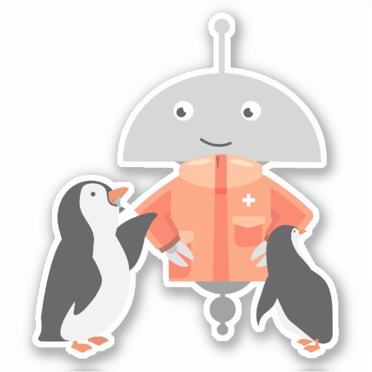 Mia pinguïns sticker (Voorkant)