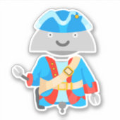 Mia piraat 2 sticker (Voorkant)