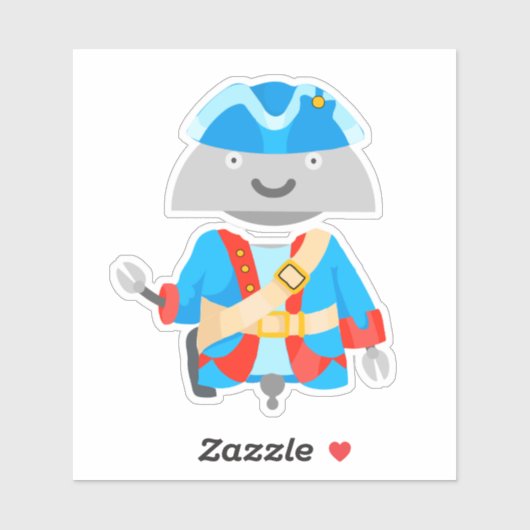 Mia piraat 2 sticker (Vel)