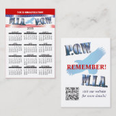 MIA POW Visitekaartje 2015 (Voorkant / Achterkant)