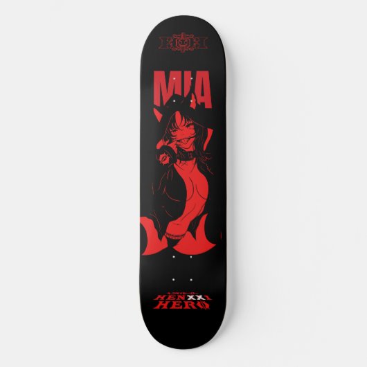 Mia Red Persoonlijk Skateboard (Voorkant)