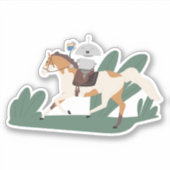 Mia rijpaard sticker (Voorkant)